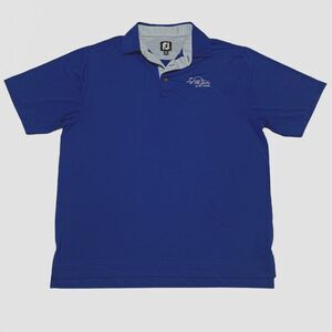 FootJoy FJ Prodry Golf  Polo Shirt Men's Size Large The Link AT Divi Aruba GC